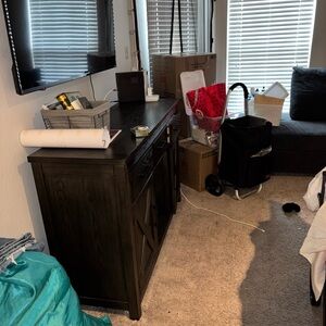 Dark Wood Sideboard Cabinet